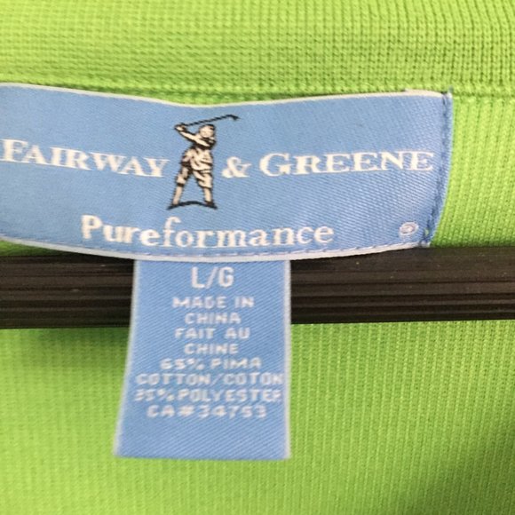 Fairway & Greene Men's Performance Quarter Zip, Size Large - Picture 3 of 4